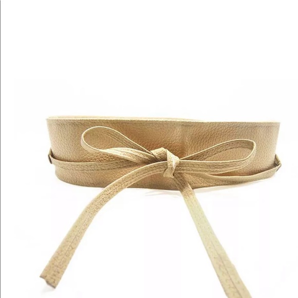 Accessories - Belt faux leather wrap around bow new